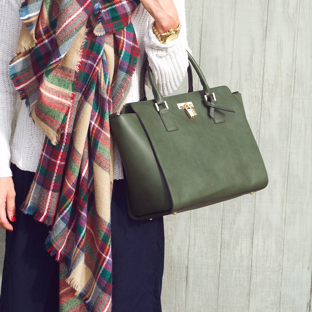 Angela Roi Green Sunday Classic Tote